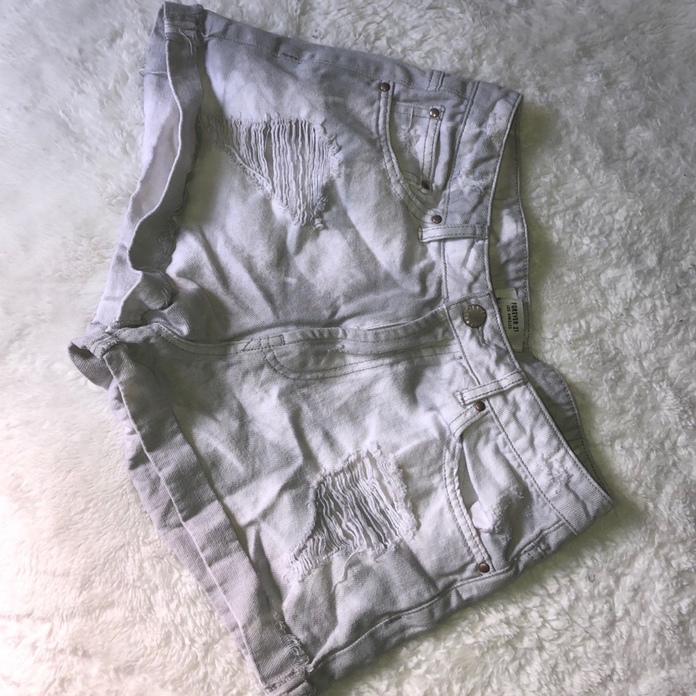 Forever 21 grey/ white shorts